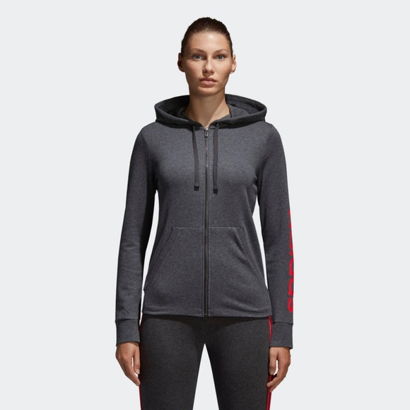 WOMEN WOMEN'S ESS LINEAR HOODIE cf8803 b10,28,30 - Picture 7 of 7